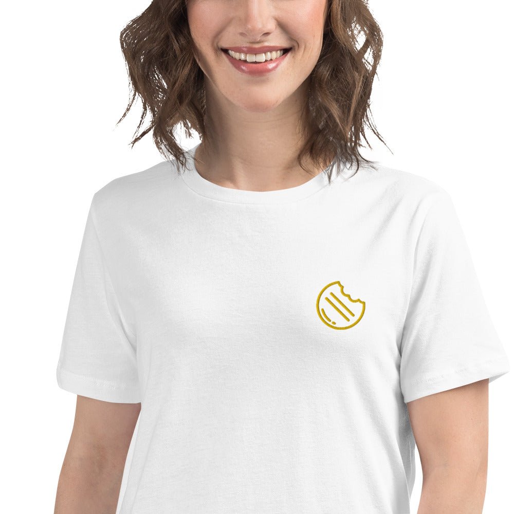 LatinKitchen Lockeres Damen-T-Shirt (Weiß) - LatinKitchen