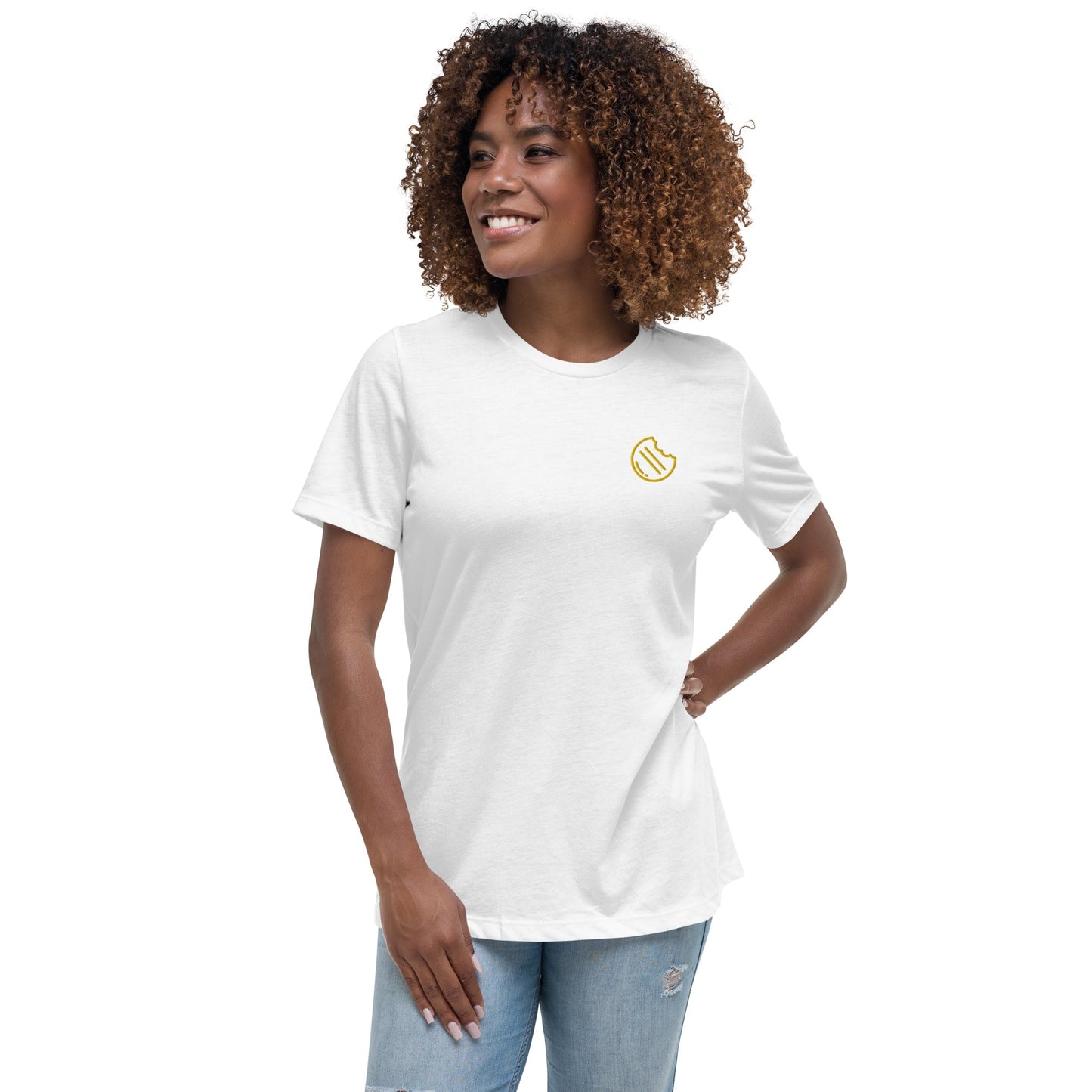 LatinKitchen Lockeres Damen-T-Shirt (Weiß) - LatinKitchen